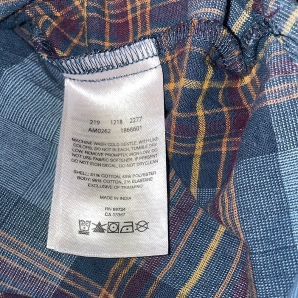 Columbia Plaid Long Sleeve Button Down Hooded Shirt Jacket size Small - Picture 8 of 9